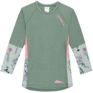 O'Neill PG PRINT L/SLV SKINS zelená 4 - Dievčenské tričko