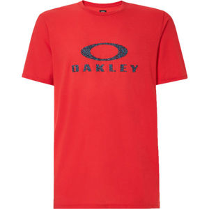 Oakley DOTS OAKLEY ELLIPSE SS TEE Pánske tričko, červená, veľkosť L