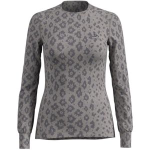 Odlo SUW WOMEN'S TOP L/S CREW NECK ACTIVE WARM X-MAS sivá M - Dámske tričko