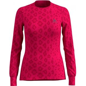 Odlo SUW WOMEN'S TOP L/S CREW NECK ACTIVE WARM X-MAS ružová M - Dámske tričko