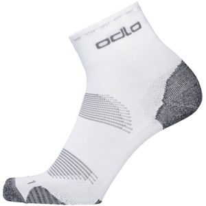Odlo SOCKS CERAMICOOL CYCLING QUARTER biela 45 - Unisex ponožky