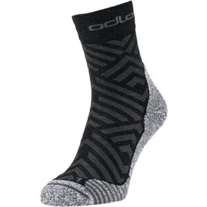 Odlo ACTIVEWARM HIKE GRAPHIC SOCKS Turistické ponožky, čierna, veľkosť 45-47