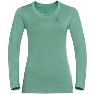 Odlo SUW WOMEN'S TOP CREW NECK L/S NATURAL+ LIGHT zelená S - Dámske tričko
