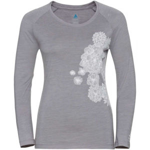 Odlo WOMEN'S T-SHIRT CREW NECK L/S CONCORD sivá S - Dámske tričko
