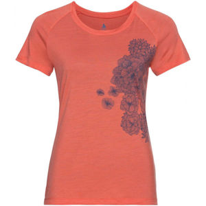 Odlo WOMEN'S T-SHIRT CREW NECK S/S CONCORD oranžová XS - Dámske tričko