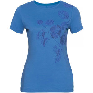 Odlo WOMEN'S T-SHIRT CREW NECK S/S KUMANO PRINT modrá L - Dámske tričko