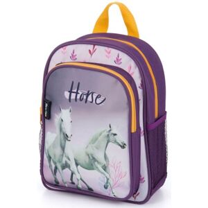 Oxybag KID BACKPACK HORSE Predškolský batoh, fialová, veľkosť os