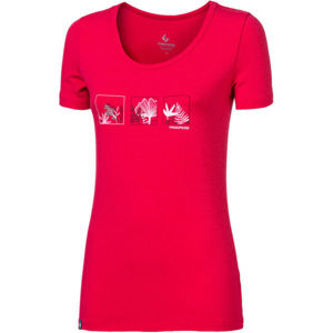PROGRESS SASA FLOWINDOWS Dámske bambusové tričko, ružová, veľkosť M