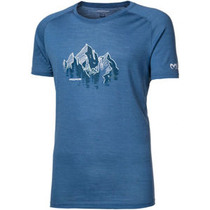 Progress TASMAN Pánske funkčné tričko z Merina, modrá, veľkosť 2XL