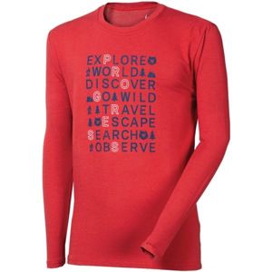 Progress VANDAL EXPLORE BAMBUS červená XL - Pánske tričko