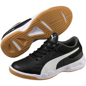 Puma TENAZ JR Juniorská halová obuv, čierna, veľkosť 37
