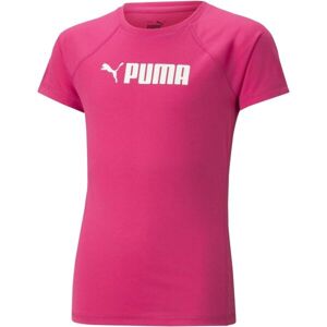 Puma PUMA FIT TEE G Dievčenské tričko, ružová, veľkosť 140