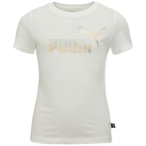 Puma ESSENTIALS + SUMMER DAZE TEE G Dievčenské tričko, biela, veľkosť