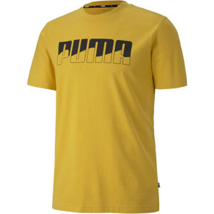 Puma REBEL BOLD TEE Pánske tričko, žltá, veľkosť