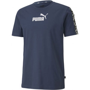 Puma APLIFIED TEE modrá XXL - Pánske športové tričko