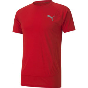 Puma EVOSTRIPE  TEE Pánske športové tričko, červená, veľkosť L