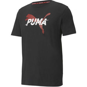 Puma MODERN SPORTS LOGO TEE Pánske tričko, čierna, veľkosť L