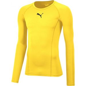 Puma LIGA BASELAYER TEE LS Pánske funkčné tričko, žltá, veľkosť XL