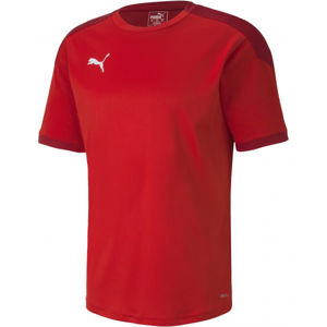 Puma TEAM FINAL 21 TRAINING JERSEY Pánske športové tričko, červená, veľkosť S