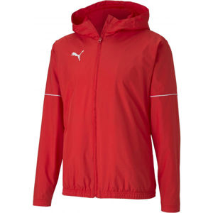 Puma TEAM GOAL RAIN JACKET červená XL - Pánska športová bunda