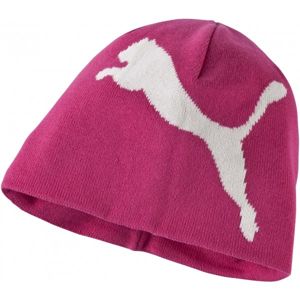 Puma JNR BIG CAT NO1LOGO BEANIE ružová UNI - Detská zimná čiapka