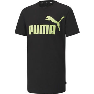 Puma ESS LOGO TEE B Pánske tričko, čierna, veľkosť 128