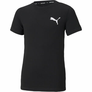 Puma ACTIVE SMALL LOGO TEE Chlapčenské športové tričko, čierna, veľkosť 152