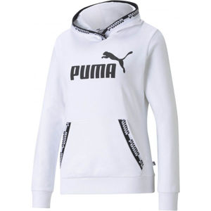 Puma AMPLIFIED HOODIE TR biela XS - Dámska mikina