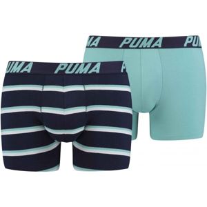 Puma BASIC BOXER SP Pánske boxerky, tmavo modrá,tyrkysová, veľkosť