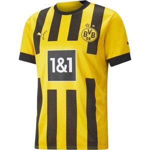 Puma BVB HOME JERSEY REPLICA W/ SPONSOR Pánske futbalové tričko, žltá, veľkosť M