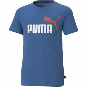 Puma ESS + 2 COL LOGO TEE Chlapčenské tričko, čierna, veľkosť 140