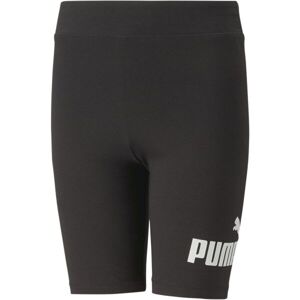 Puma ESS+LOGO SHORT LEGGINGS G Dievčenské šortky, čierna, veľkosť 164