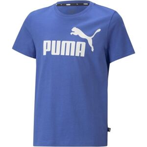 Puma ESS LOGO TEE B Chlapčenské tričko, modrá, veľkosť 140