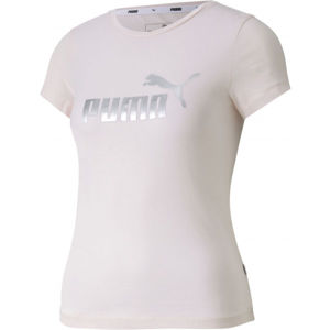 Puma ESS+TEE G biela 128 - Dievčenské športové tričko