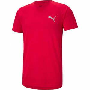 Puma EVOSTRIPE TEE Pánske športové tričko, červená, veľkosť L