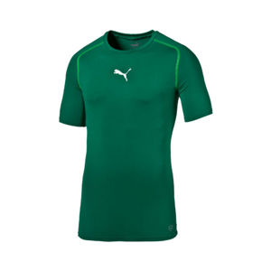 Puma LIGA BASELAYER TEE SS zelená L - Pánske funkčné tričko