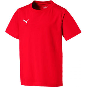 Puma LIGA CASUALS TEE JR Chlapčenské tričko, červená, veľkosť 116