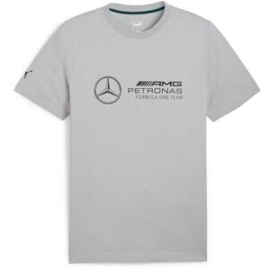 Puma MERCEDES-AMG PETRONAS F1 ESSENTIALS LOGO TEE Pánske tričko, sivá, veľkosť