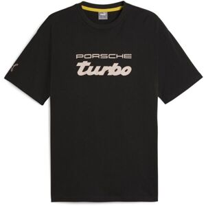 Puma PORSCHE LEGACY ESSENTIALS Pánske tričko, čierna, veľkosť