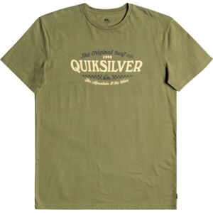 Quiksilver CHECKONIT M TEES Pánske tričko, khaki, veľkosť XXL