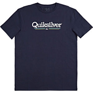 Quiksilver TROPICAL LINES SS Pánske tričko, tmavo modrá, veľkosť S