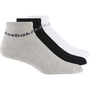 Reebok ACTIVE CORE ANKLE SOCK 3P Unisex ponožky, sivá, veľkosť 39 - 42