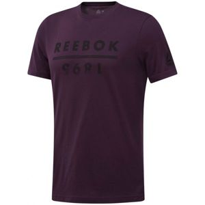 Reebok GS REEBOK 1895 vínová XL - Pánske tričko