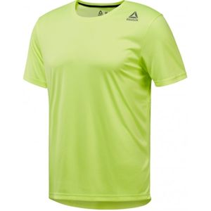 Reebok RUN SS TEE M svetlo zelená L - Pánske športové tričko