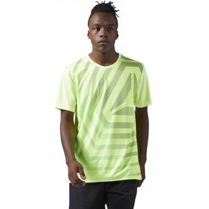 Reebok SS TEE FLASH M svetlo zelená L - Pánske športové tričko