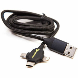 RIDGEMONKEY VAULT USB-A TO MULTI OUT CABLE 2M Nabíjací kábel, čierna, veľkosť UNI