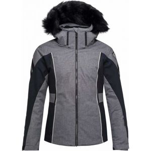 Rossignol W SKI HEATHER JKT Dámska lyžiarska bunda, tmavo sivá, veľkosť
