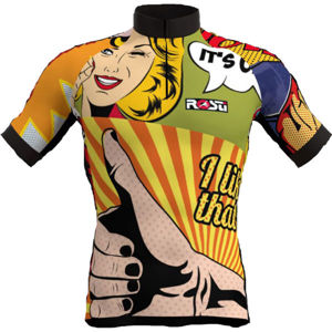 Rosti POP ART žltá 3XL - Pánsky cyklistický dres