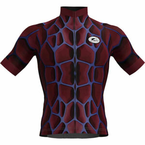 Rosti SPIDER Pánsky cyklistický dres, vínová, veľkosť XL