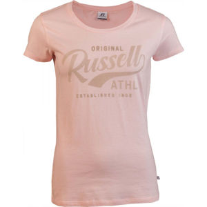 Russell Athletic ORIGINAL S/S CREWNECK TEE SHIRT Dámske tričko, ružová, veľkosť